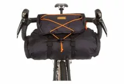 Lenkertasche Restrap Bar Bag Holster Mit Wasserdichter Tasche / 14 + 3 L / Schwarz Orange