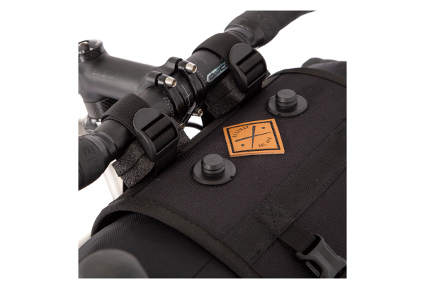 Lenkertasche Restrap Bar Bag Holster Mit Wasserdichter Tasche / 14 + 3 L / Schwarz Orange – Bild 4