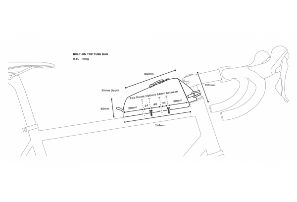 Restrap Oberrohrtasche Zum Anschrauben Schwarz – Bild 5