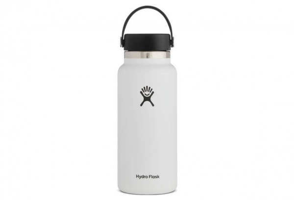 Hydro Flask Weithals Mit Flexkappe 946ml Flasche Weiß