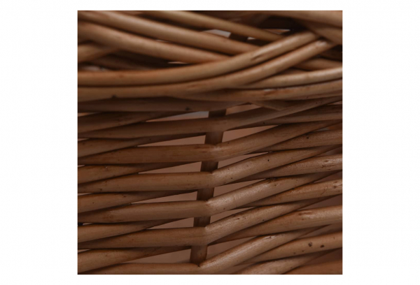 VidaXL Panier Avant De Vélo Avec Couvercle 50x45x35 Cm Saule Naturel – Bild 6