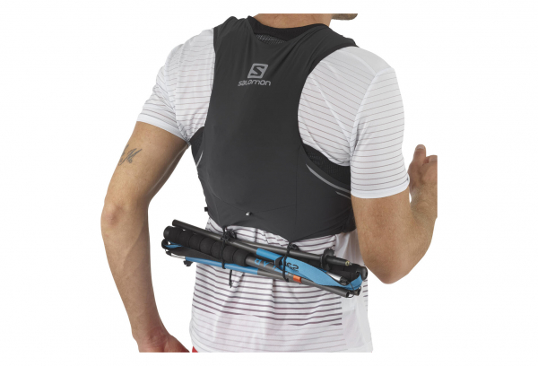 Salomon Sense Pro 5 Set Trinkjacke Schwarz Herren – Bild 4