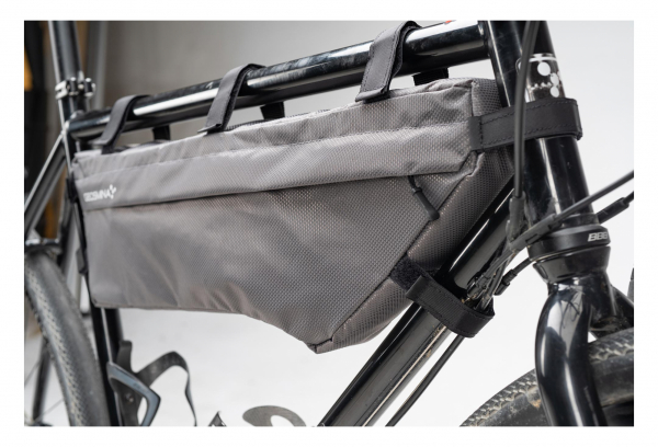 Geosmina Bikepacking Large 5.5L Rahmentasche Grau – Bild 7