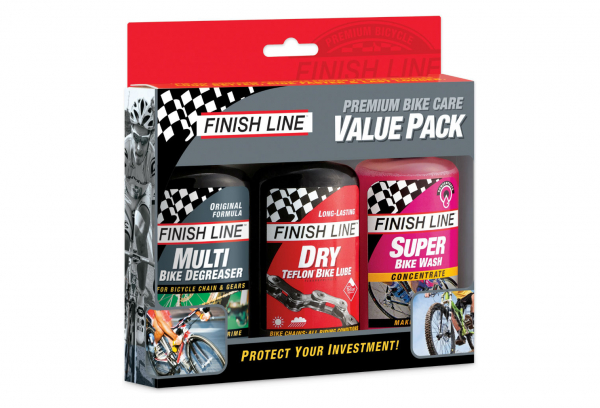 FINISH LINE Combo Premium Fahrradpflege Wert 3x120ml