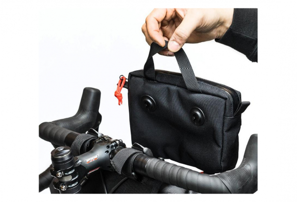 Restrap Holster Lenkertasche 14L Schwarz – Bild 4