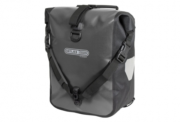Ortlieb Orlieb Paar Gepäckträger Sport-Roller Classic 25L Asphalt / Schwarz – Bild 3