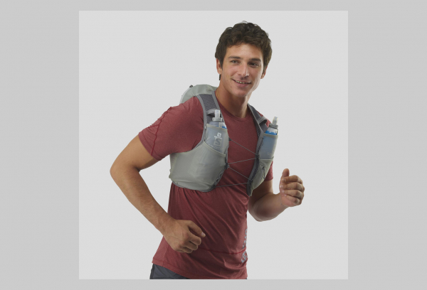 Salomon Active Skin 8-Set Trinkrucksack Grau Unisex – Bild 2